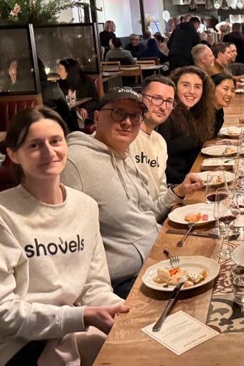 Shovels team dinner 1