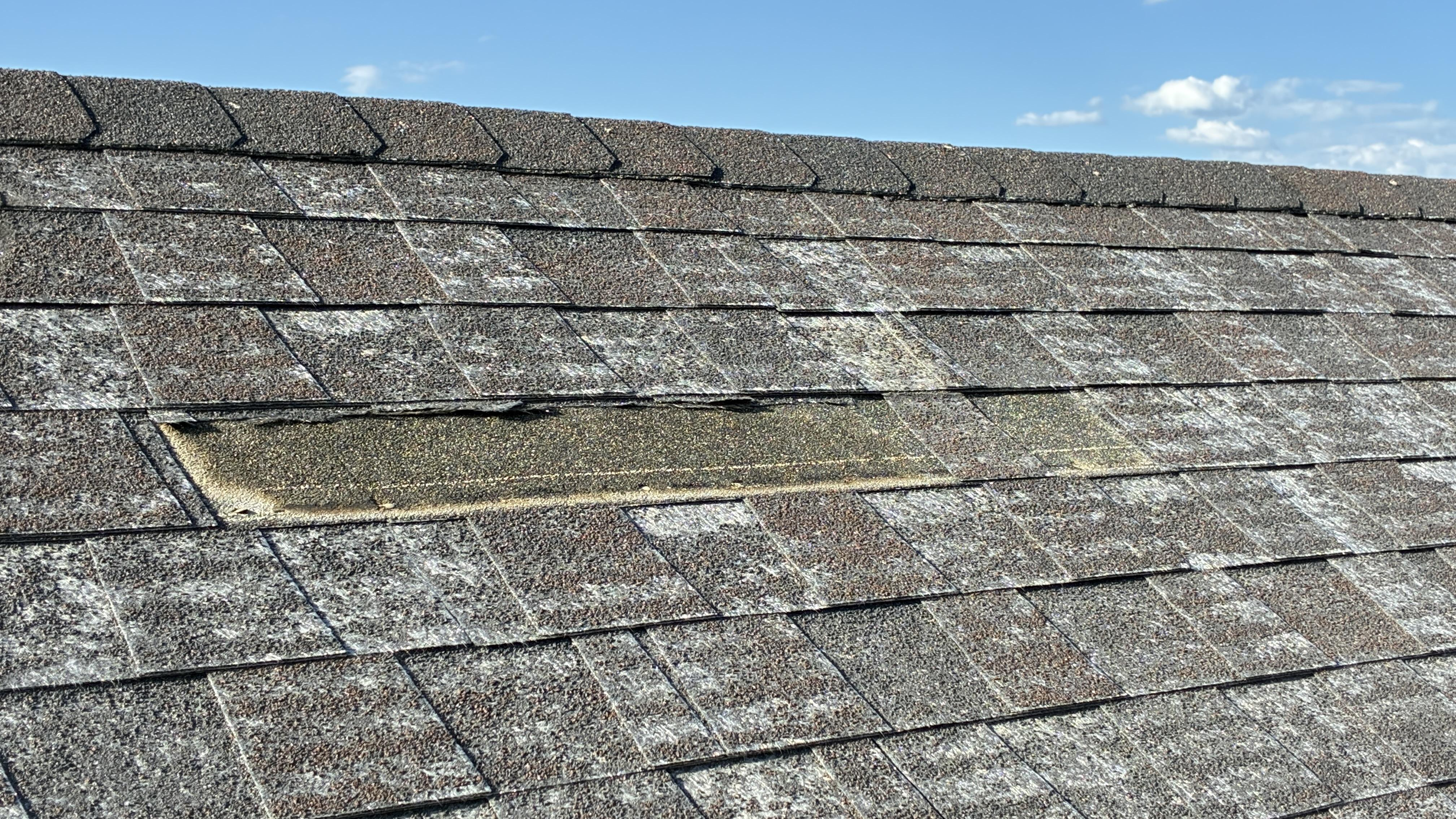 Image: old shingle roof needing replacement