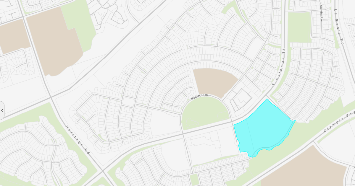 Example of a parcel map from San Diego Geographic Information Source