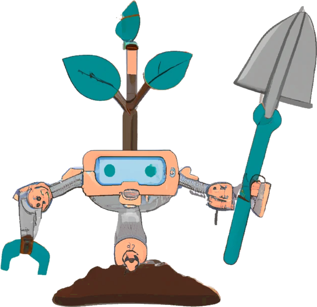 Shovels thank you illustration